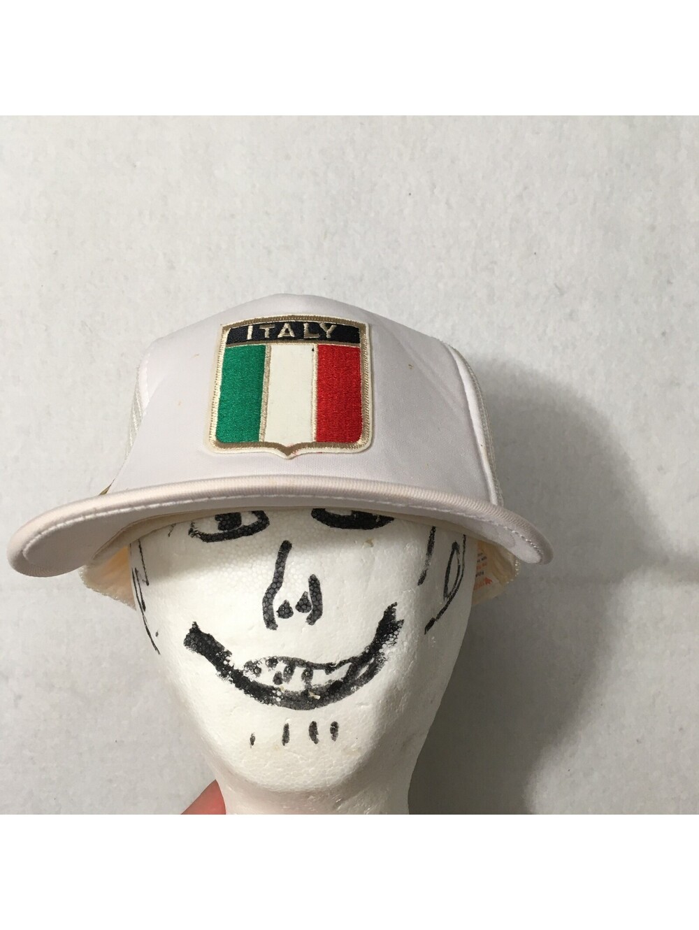 ITALY MESH FOAM Trucker Hat Men's Adjustable Snapback W/ ISRAEL USA PIN